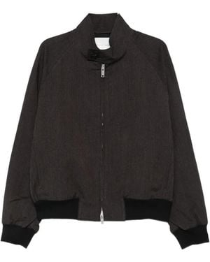 Studio Nicholson High-Neck Zip-Up Jacket - Black