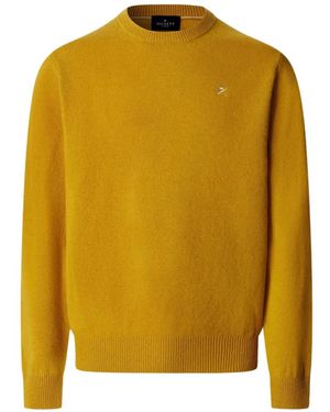 Hackett Jersey Con Cuello Redondo De Lana De Cordero - Amarillo