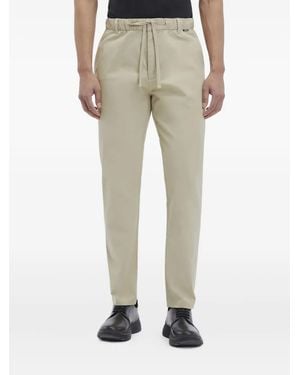 Calvin Klein Tapered Drawstring Trousers - Natural