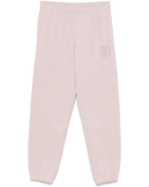 DKNY Rhinestone-Logo Trousers - Pink