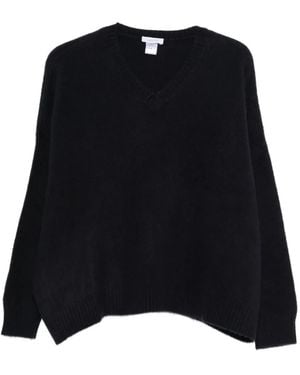 Avant Toi V-Neck Jumper - Black