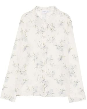 agnès b. Floral-Print Shirt - White