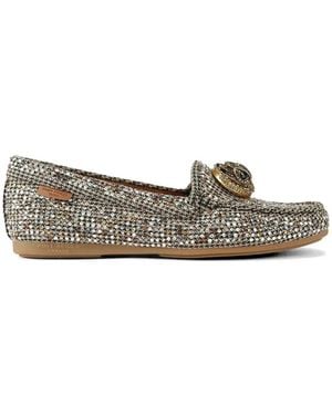 Kurt Geiger Chelsea Embellished Loafers - Gray