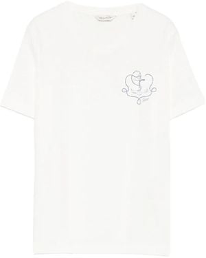 GANT Camiseta Con Estampado De Ancla - Blanco