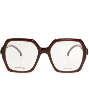 Etro Occhiali Con Montatura Geometrica - Nero