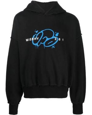 MISBHV X Ufo361 Logo-Print Hoodie - Black