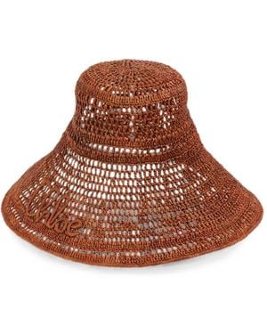 Chloé Raffia Hat - Brown