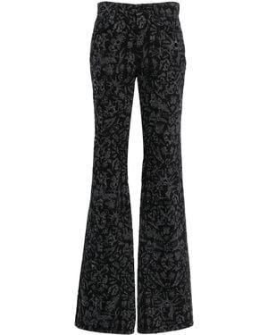 Off-White c/o Virgil Abloh Tattoo Straight-Leg Jeans - Black