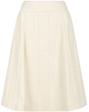 Vivienne Westwood Button Pleated Skirt - Natural