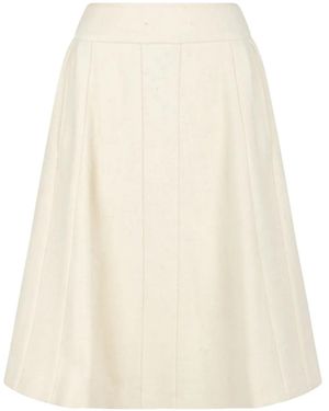 Vivienne Westwood Button Pleated Skirt - Natural