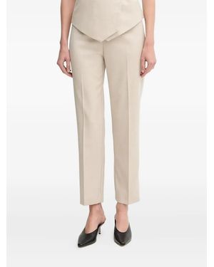 Sandro Ferrone Wickelhose Mit Abnähern - Natur