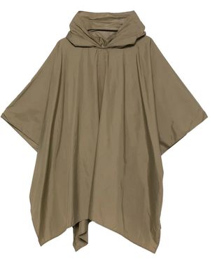 Carla G Poncho con capucha - Verde