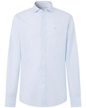 Hackett Check Cotton Shirt - White