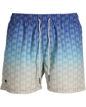 Oas Ombré-Badeshorts Mit Stern-Print - Blau