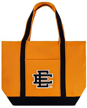Eric Emanuel Medium Ee Logo-Print Tote Bag - Orange