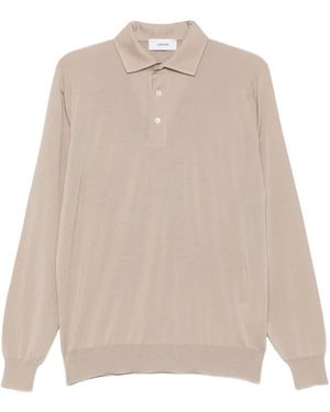 Lardini Polo A Maniche Lunghe - Neutro