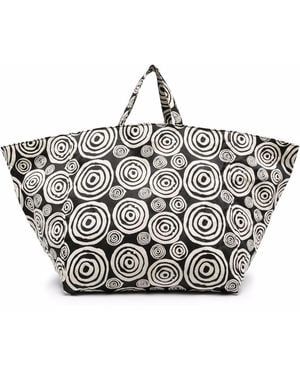 10 Corso Como Canvas-Shopper Mit Logo - Mehrfarbig