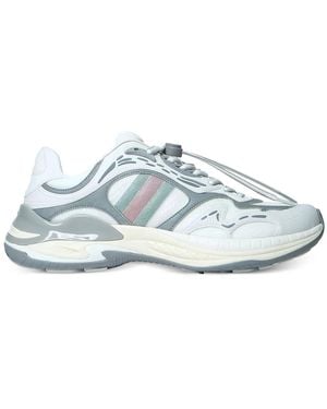 Gucci Panelled Drawcord Trainers - White