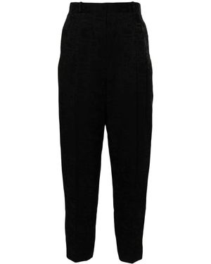 Elisabetta Franchi Pantaloni Con Effetto Jacquard - Nero