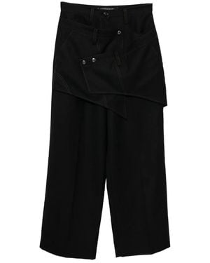 ANDERSSON BELL Crossover-Wrap Trousers - Black