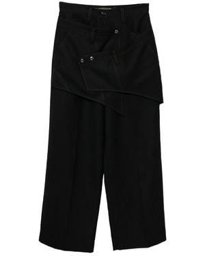 ANDERSSON BELL Pantalon À Design Croisé - Noir