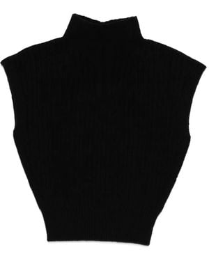 Rick Owens ハイネック ノースリーブトップ - ブラック