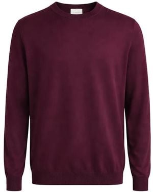 Pal Zileri Pull À Bords Côtelés - Purple