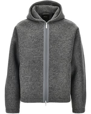 Herno Hooded Zip-Up Jacket - Gray