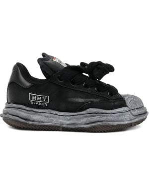 Maison Mihara Yasuhiro Blakey Distorted-Sole Trainers - Black