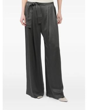 Dusan Tie-Waist Palazzo Trousers - Black