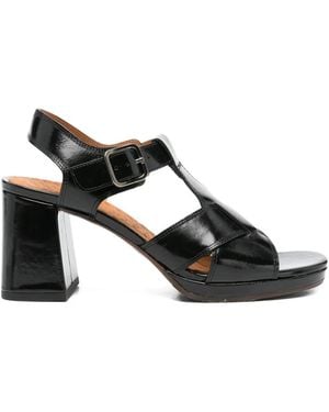 Chie Mihara Obana T-Bar Buckle Sandals - Black