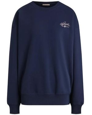 12 STOREEZ Central Park Logo-Print Sweatshirt - Blue