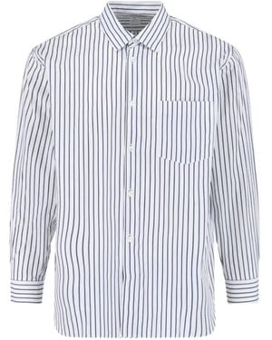 Comme des Garçons Striped Shirt - White