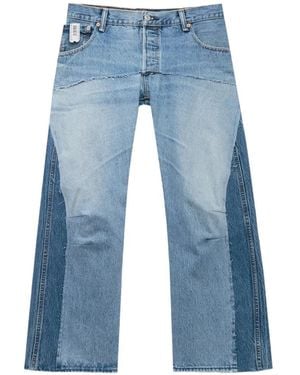 PROTOTYPES Schlagjeans Im Layering-Look - Blau