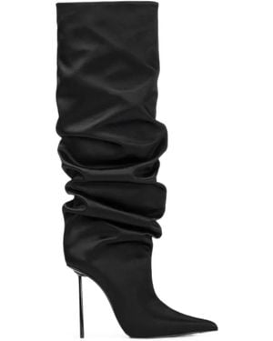 Le Silla Amelia Pointed-Toe Boots - Black