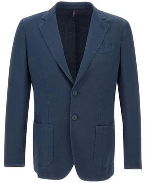 Santaniello Single-Breasted Blazer - Blue