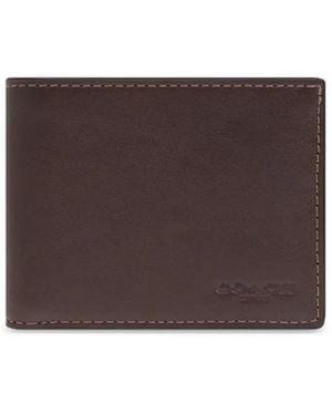 COACH Portefeuille En Cuir - Marron