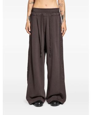 Andrea Ya'aqov Elasticated-Waistband Pants - Brown