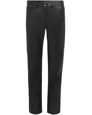 KARL LAGERFELD Mid-Rise Button-Fastening Straight Jeans - Black