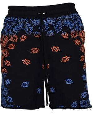 Amiri Shorts Mit Bandana-Print - Blau