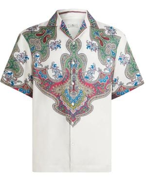 Etro Paisley-Print Shirt - White