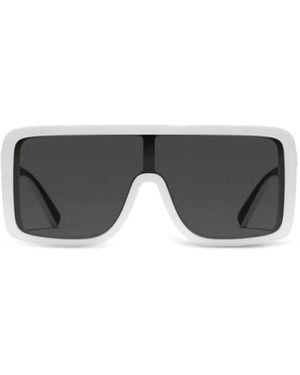 Dolce & Gabbana Logo Rectangle-Frame Sunglasses - Grey