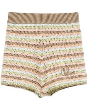 Chloé クロシェニット ショートパンツ - ナチュラル