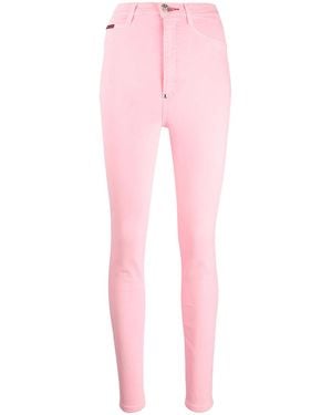 Philipp Plein Super High Waist Jeggings - Pink