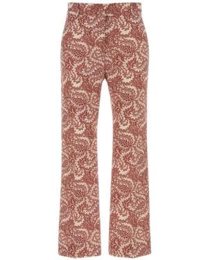 Weekend by Maxmara Floral Patterned Pants - Pink
