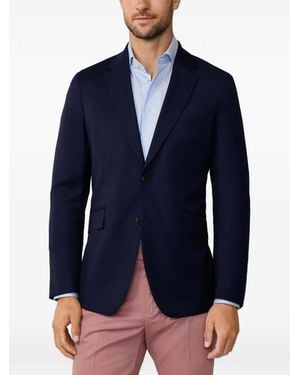 Hackett Wool Hopsack Blazer - Blue