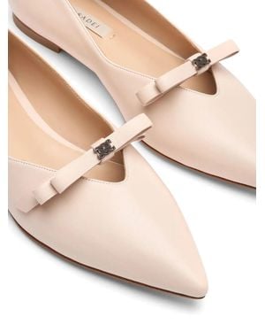 Casadei Juliet Ballerina Shoes - Natural