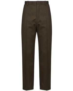 Victoria Beckham Pressed-Crease Tailored Pants - Gray