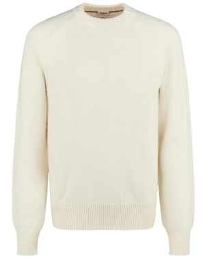 Tod's Hammer Sleeve Crew Neck Sweater - White