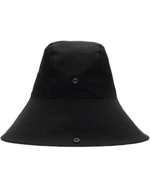 Burberry Check Brim Gabardine Hat - Black